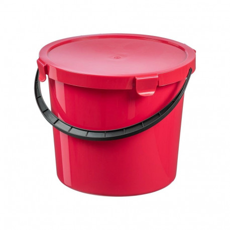 BUCKET WITH LID 10L 60790807 DARK PINK
