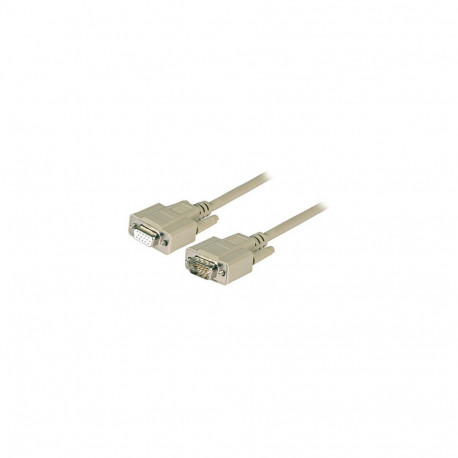 "EFB VGA Verlngerungskabel, 2x HD-DSub 15, St.-Bu., 2,0m, beige"