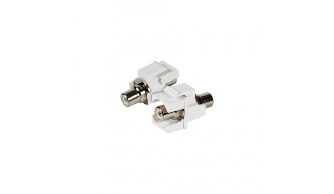 "EFB Keystone Einbauadapter Cinch wei, weier Ring"
