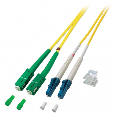 "EFB Duplex Patchkabel LC-SC/APC OS2 G652D 0,5m LSZH 2mm gelb"