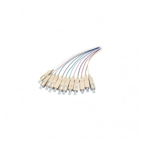 "EFB Faserpigtail SC OM2 farbiges Set 2m - 12 Stck"