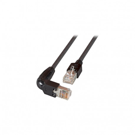 "EFB RJ45 Patchkabel Cat.5e S/UTP PVC TM11 1x90 schwarz 1m"
