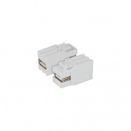 "EFB Keystone Einbauadapter USB2.0 A - A, wei"