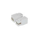"EFB Keystone Einbauadapter USB2.0 A - A, wei"