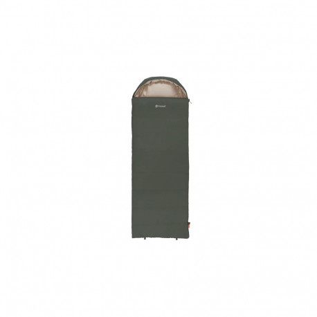 Outwell Campion Prime Green | Sleeping Bag | 215 x 80 cm | -10 to 8 °C | 2 way open - auto lock, L-s