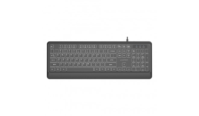 Gembird KEYBOARD MULTIMEDIA USB ENG/BLACK KB-UML-04