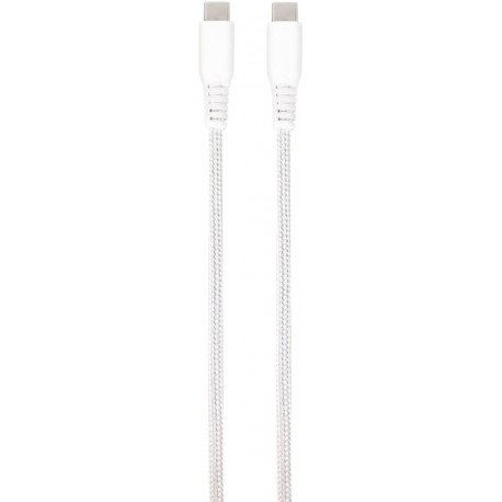 Vivanco cable USB-C - USB-C LongLife Charging 1.5m, white (62398) (opened package)