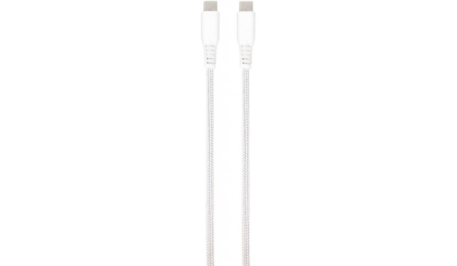 Vivanco cable USB-C - USB-C LongLife Charging 1.5m, white (62398) (opened package)