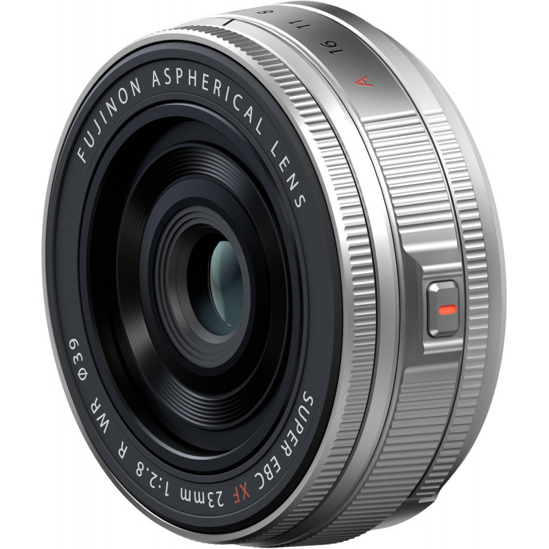 Fujifilm Fujinon XF 23mm f/2.8 R WR objektiiv, hõbedane