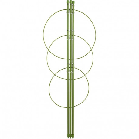Aia taimede tugirõngad, 3 rõngast 0,5m BIOOGROD 721305, kõrgus 50 cm, laius 18,5 cm
