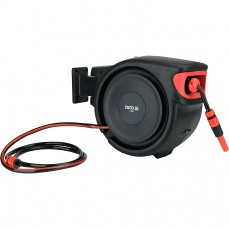 Automatic hose reel for garden watering 25m 1/2inch 12.7mm ABS PVC PP POM auto rewind wall mount YT-