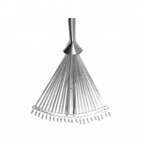 Flo GRD metal fan rake, 22 teeth, 460 mm, no handle, A3 steel
