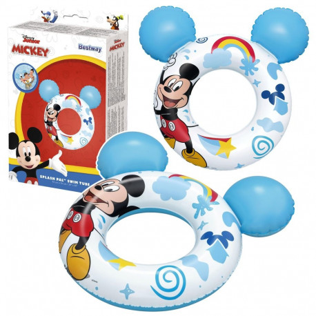 Bestway täispuhutav ujumisrõngas 9102K lastele Mickey Mouse kõrvadega, sinine