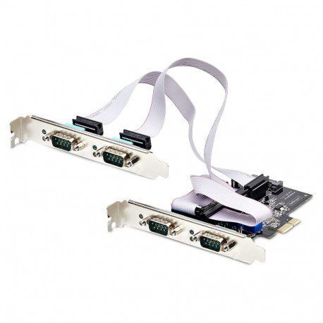 "STARTECH.COM 4-Port Serielle PCIe Karte PCI Express zu RS232/RS422/RS485 DB9 Serielle Karte 16C1050