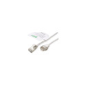 "ROLINE GREEN U/FTP Patchkabel Cat.6A (Class EA), LSOH, slim, wei, 0,3 m"
