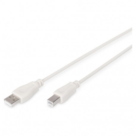 "DIGITUS USB 2.0 Anschlusskabel Typ A -B St/St 1.8m, be"