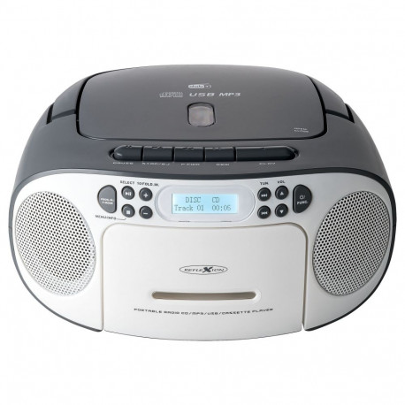 "Reflexion RCR2260DAB Boombox wei/grau"