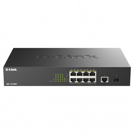 D-Link lüliti DGS-1010MP/E 10-port layer 2 PoE+ gigabit