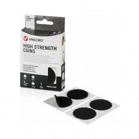 "VELCRO High Strength Fastener 6 Hakenpunkte 6 Flauschpunkte, Haken & Flausch, DM 45mm schwarz"