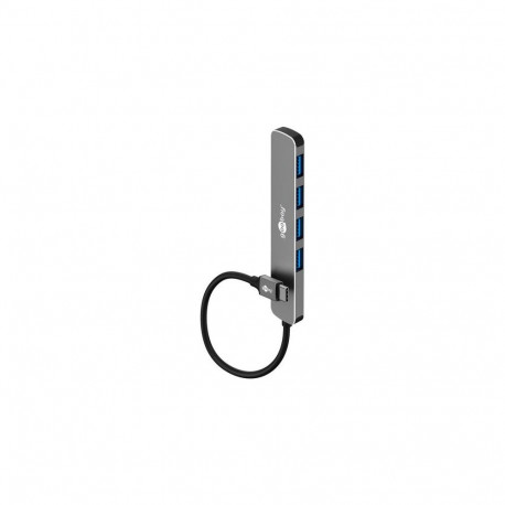 Goobay 79157 interface hub USB Type-C 5000 Mbit/s Grey