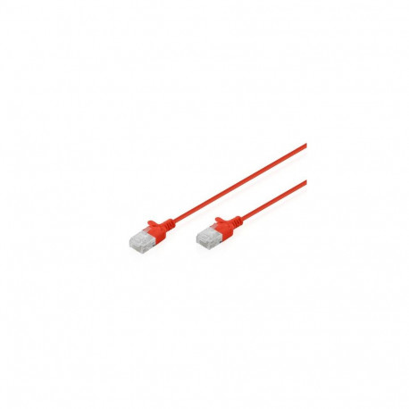Digitus CAT 6 U-UTP Slim patch cable, 3 m, red