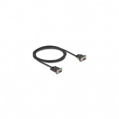 DeLOCK Serial Cable RS-232 D-Sub9 female to D-Sub9 female Power Connection at Pin 9 2 m