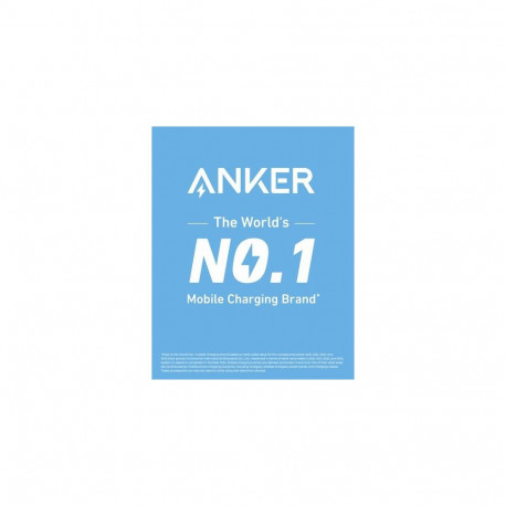 Anker Zolo Power Bank, 10,000mAh Portable Charger 22.5W Output with Built-in USB-C Cable, Black