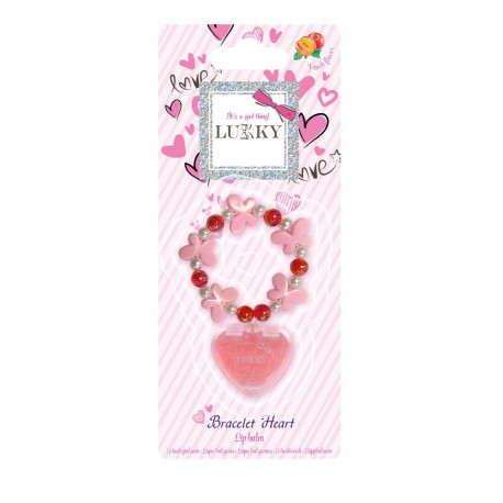 LUKKY Lip balm with accessory "Bracelet Heart"
