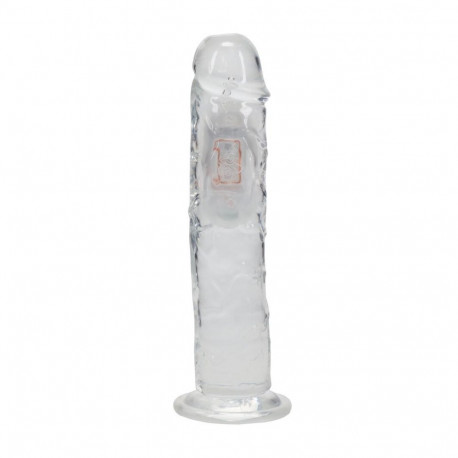 dildo LED vibreeriv sirge 8/20cm, läbipaistev