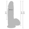 Realistic dildo vedelast silikoonist 16cm