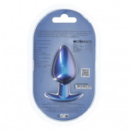 sile silikoonist anaaltapp suur 3.5/8,9cm, metalliksinine