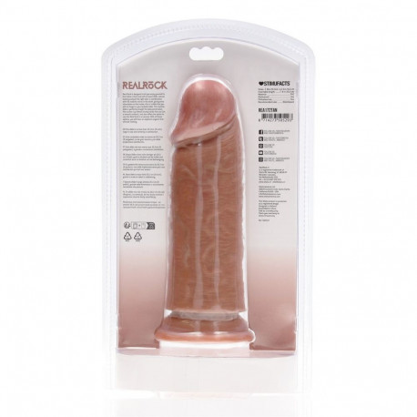 dildo 8/20,3cm eriti paks sirge ilma pallideta, beež
