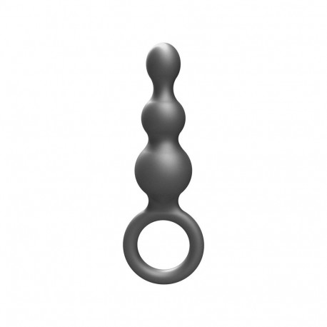 ToyJoy Buttocks The Stuffer 3-Balls Metallic Silicone Plug