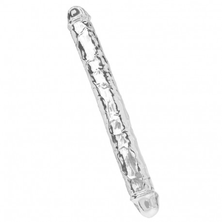 topelt dildo TPE 34.5cm, läbipaistev