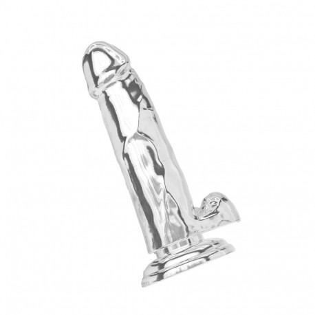 dildo TPE 18cm, läbipaistev