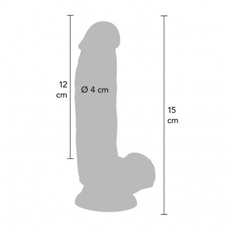 dildo 6inch koos pallidega