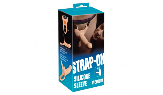 Silikoonist rihmaga dildo +5cm