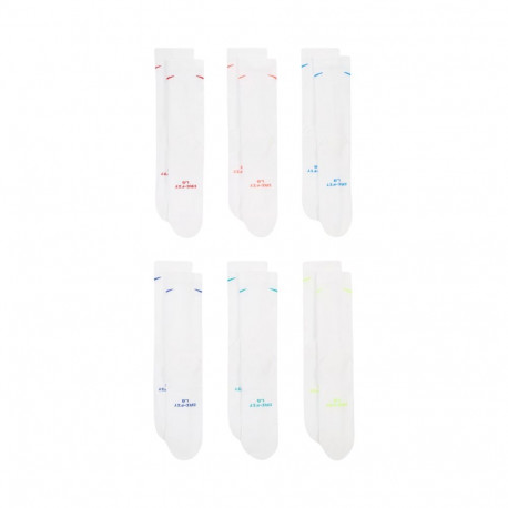 Skarpety Nike Everyday Elevated 6 par białe HQ8021 906 38-42,5