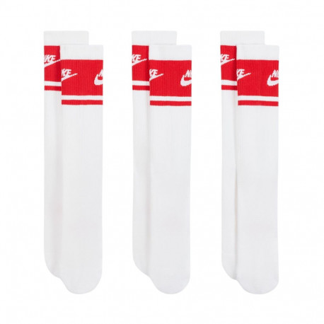 Skarpety Nike Everyday Elevated Crew 3 pary biało-czerwone IM7949 900 38-42,5