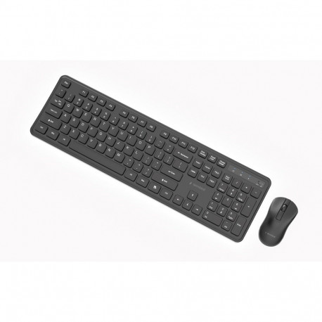 Wireless Keyboard and Mouse Set - Gembird KBS-WPS-01 QWERTY Keyboard, Optical Mouse, USB Receiver, B
