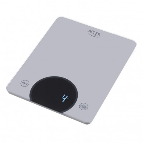 Food Scale - Adler AD 3173S Electronic Kitchen Scale 10 kg LED Grey