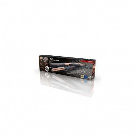 Hair Straightener - Adler AD 2318 120 W Adjustable Thermostat 150–230 °C Black/Coral