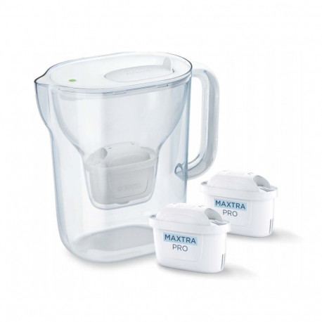 Water Filter Pitcher - Brita Style Essential 1.4L + 2 MAXTRA Pro Filters White
