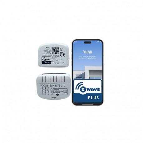 Smart Relay - Nice Z-Wave On/Off-Control 2 Dual-Channel Relay 868.4GHz 40m White