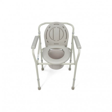 Toilet Chair - Timago Commode Chair 023B, Adjustable Height, 120 kg Capacity, Grey