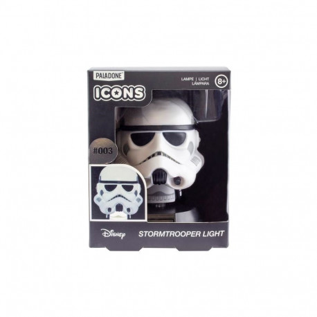 Ambiance Lighting - Paladone Star Wars Glowing Stormtrooper Figurine 2 AAA Batteries White Black
