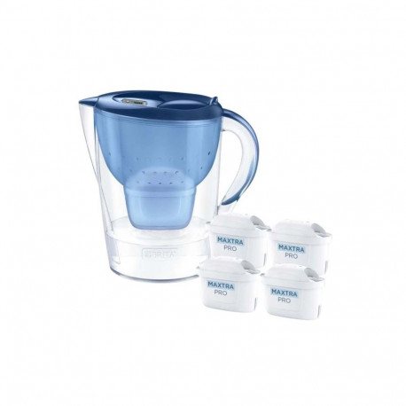 Water Filter Pitcher - Brita Marella 2.4L With 4 Maxtra Pro Filters Blue