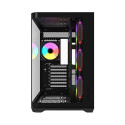 Computer Case - Krux Tano Midi Tower PC Case E-ATX/ATX, Tempered Glass, Black