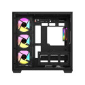 Computer Case - Krux Tano Midi Tower PC Case E-ATX/ATX, Tempered Glass, Black