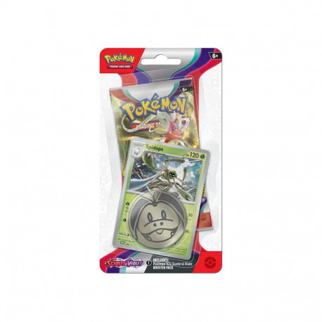 Trading Card Game - Pokémon Scarlet & Violet SV01 Checklane Blister Spidops Booster Pack, Promo Card